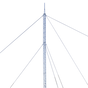 Kit de Torre Arriostrada de Techo de 15 m con Tramo STZ30 Galvanizado Electro...