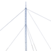 Kit de Torre Arriostrada de Techo de 18 m con Tramo STZ30 Galvanizado Electrolítico (No incluye retenida). - SYSCOM TOWERS