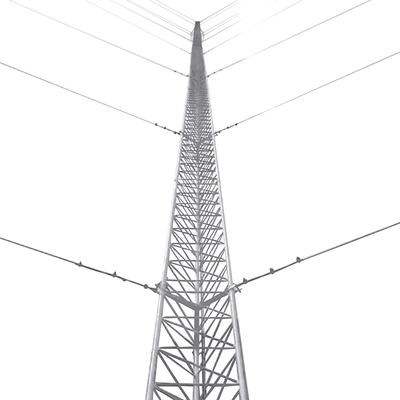 Kit de Torre Arriostrada de Piso de 24 m Altura con Tramo STZ30 Galvanizado Electrolítico (No incluye retenida). ...