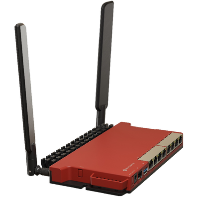 Router inalámbrico  2.4GHz AX / 8 puertos Gigabit /  1 SFP 2.5Gbps/ Soporta contenedores MIKROTIK - Vista 3