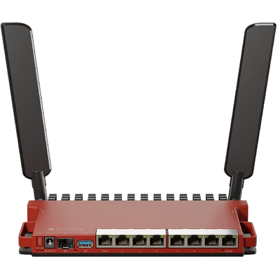 Router inalámbrico  2.4GHz AX / 8 puertos Gigabit /  1 SFP 2.5Gbps/ Soporta contenedores - MIKROTIK