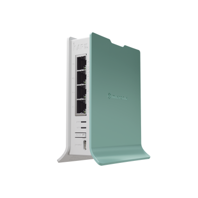 (hAP ax lite) Router WiFi 2.4 Gen6 802.11b/g/n/ax 160mW de potencia, 4 puertos Gigabit MIKROTIK - Vista 2