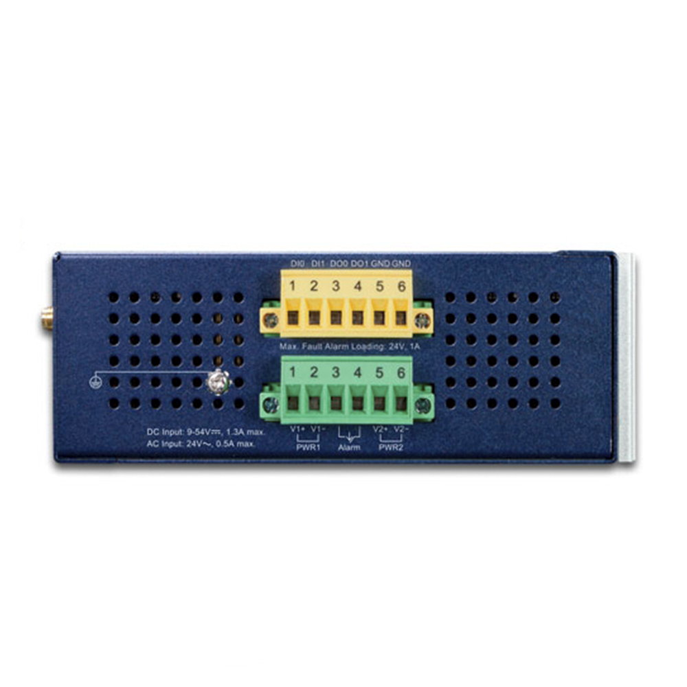 Gateway Industrial LoRaWAN / 5 Puertos 10/100/1000T / Banda 902-928 MHz / 2 E/S Digitales / IP30 / -40 a 75 °C | SIERRA STORE