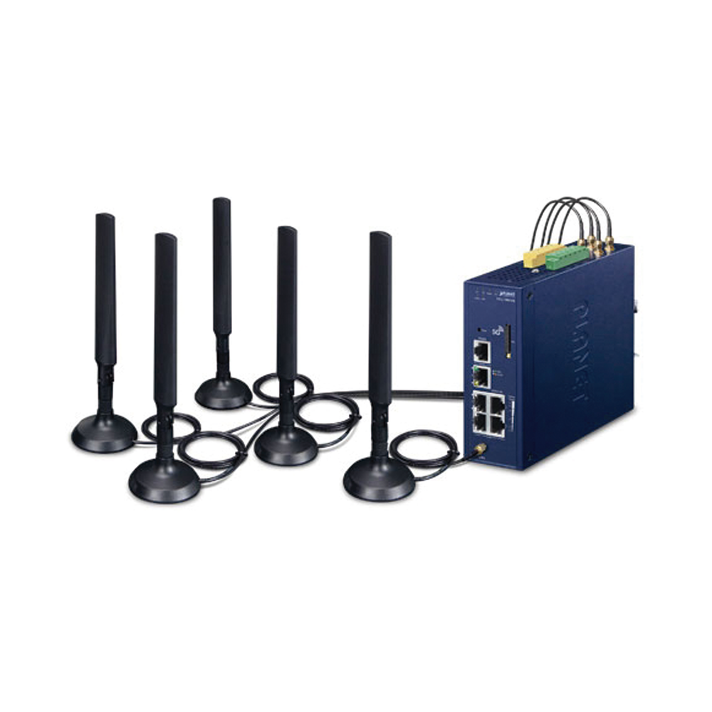 Gateway LoRaWAN Celular 5G NR / 5 Puertos Gigabit / -45°C a 75°C / IP30 / 300 Nodos | SIERRA STORE