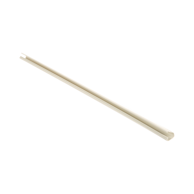 Canaleta LD3 de PVC rígido, con cinta adhesiva para instalación sin herramientas, 19.6 x 11.2 x 1828.8 mm, Color Blanco Ma...