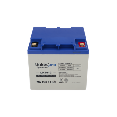 Batería 12 V / 40 Ah / UL / Tecnología AGM / Para uso en equipo electrónico, Alarmas de Intrusión / Incendio/ Control de a...