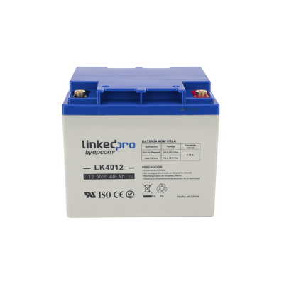 Batería 12 V / 40 Ah / UL / Tecnología AGM / Para uso en equipo electrónico, Alarmas de Intrusión / Incendio/ Control de a...