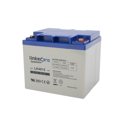 Batería 12 V / 40 Ah / UL / Tecnología AGM / Para uso en equipo electrónico, Alarmas de Intrusión / Incendio/ Control de a...