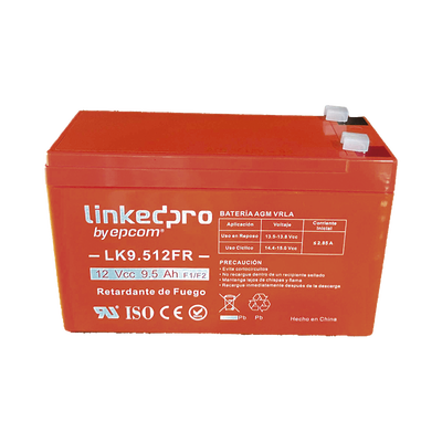Batería 12 V / 9.5 Ah / UL / Tecnología AGM-VRLA / Vida útil promedio de 5 años / Retardante a la Flama /  Uso en equipo e...