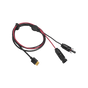 Cable 2.5 m, Negro, Calibre 12 AWG con Terminales MC4 Macho y Hebra para Term...