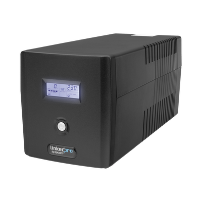 UPS 1200VA/720W Pantalla LCD / Línea Interactiva 120Vca / 6 tomas 5-15R (4 Respaldadas) / Regulación de Voltaje / Protecci...