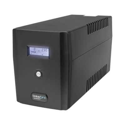UPS 1500VA/900 W Pantalla LCD / Línea Interactiva 120Vca / 8 tomas 5-15R (6 Respaldadas) / Regulación de Voltaje / Protecc...