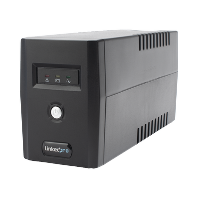 UPS 600VA/360 W Línea Interactiva / 6 Contactos 5-15R (4 Respaldadas) / Regulación de Voltaje / Protección RJ45 LINKEDPRO ...