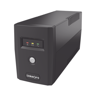 UPS 600VA/360 W Línea Interactiva / 6 Contactos 5-15R (4 Respaldadas) / Regulación de Voltaje / Protección RJ45 - LINKEDPR...