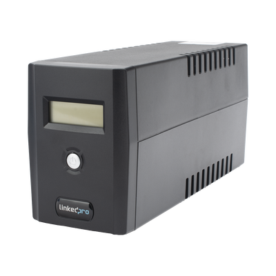 UPS 600VA/360 W Pantalla LCD / Línea Interactiva 120Vca / 6 tomas 5-15R (4 Respaldadas) / Regulación de Voltaje / Protecci...