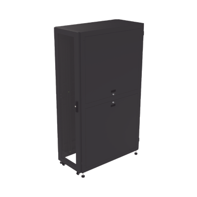 Gabinete Profesional para Telecomunicaciones de 45UR, 1200 mm Profundidad, Incluye 2 Organizadores Verticales de 45 Unidad...