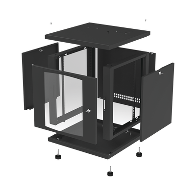 Gabinete Profesional para Telecomunicaciones de 12UR, 638 mm Profundidad. LINKEDPRO BY EPCOM - Vista 6