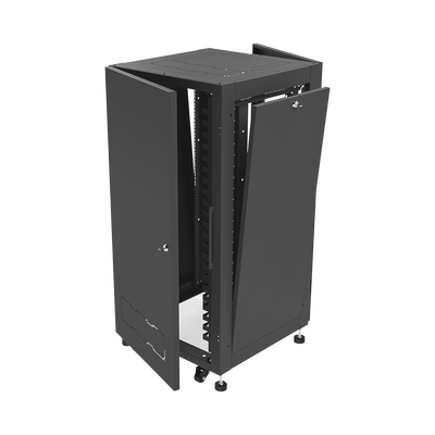 Gabinete Profesional para Telecomunicaciones de 19in, Instalación a Piso, 24UR, 600 mm Profundidad, Se envía el Gabinete A...