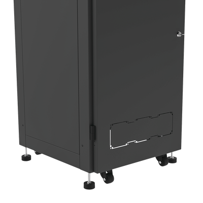 Gabinete Profesional para Telecomunicaciones de 19in, Instalación a Piso, 24UR, 600 mm Profundidad, Se envía el Gabinete A...