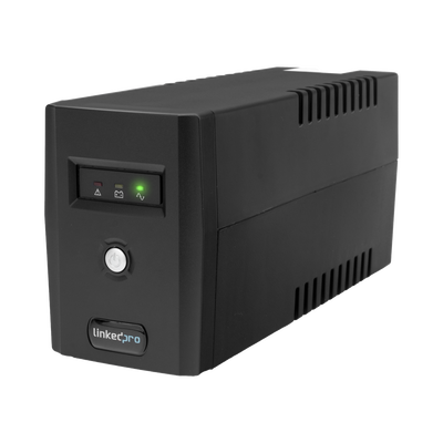 UPS 800VA/480 W Línea Interactiva 120Vca / 6 tomas 5-15R (4 Respaldadas) / Regulación de Voltaje / Protección RJ45 - LINKE...