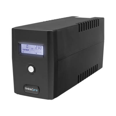 UPS 800VA/480 W Pantalla LCD / Línea Interactiva 120Vca / 6 tomas 5-15R (4 Respaldadas) / Regulación de Voltaje / Protecci...