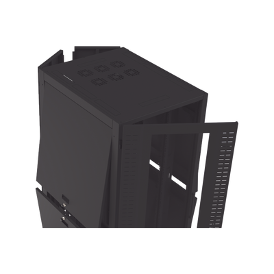 Gabinete para Telecomunicaciones Rack Estándar de 19", 42UR, 800 mm Ancho x 1000 mm Profundidad. Fabricado en Acero, Se en...