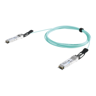 Cable AOC QSFP+ de 40 Gbps a 40 Gbps / Cable de fibra óptica Activo / Longitud: 1 metro - LINKEDPRO