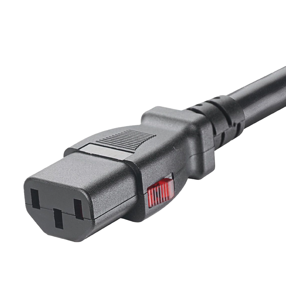 PANDUIT LPCA13-X - Cable de Alimentación con Bloqueo de Seguridad / IEC C14 a C13 / 1.8 m (5.9 ft) / 17 AWG / Paquete de 10 Piezas | SIERRA STORE