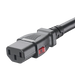 PANDUIT LPCA13-X - Cable de Alimentación con Bloqueo de Seguridad / IEC C14 a C13 / 1.8 m (5.9 ft) / 17 AWG / Paquete de 10 Piezas | SIERRA STORE