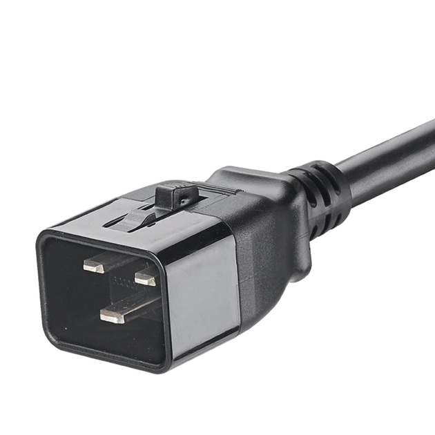 PANDUIT LPCB11-X - Cable de Alimentación / IEC C20 a C19 / Bloqueo Dual / 15 AWG / 16A 250V / 60 cm (2 pies) / Paquete 10 pzas | SIERRA STORE