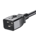 PANDUIT LPCB11-X - Cable de Alimentación / IEC C20 a C19 / Bloqueo Dual / 15 AWG / 16A 250V / 60 cm (2 pies) / Paquete 10 pzas | SIERRA STORE