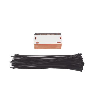 Etiqueta Autolaminada para Identificación de Fibra Óptica Paquete de 25 Piezas, Para Uso Interior/Exterior, Dimensiones de...