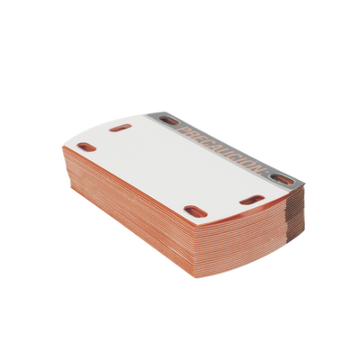 Etiqueta Autolaminada para Identificación de Fibra Óptica Paquete de 25 Piezas, Para Uso Interior/Exterior, Dimensiones de...