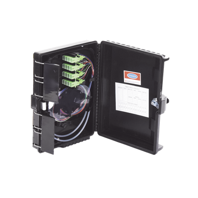 Cierre de Empalme para 24 Fusiones de Fibra Óptica, Interior/Exterior, con 16 Acopladores SC/APC y Splitter 1x16 SC/APC In...