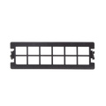 Placa Acopladora Vacía para Distribuidor de Fibra Óptica LP-ODF-8024, Acepta 12 Acopladores SC Simplex o 12 Acopladores LC...