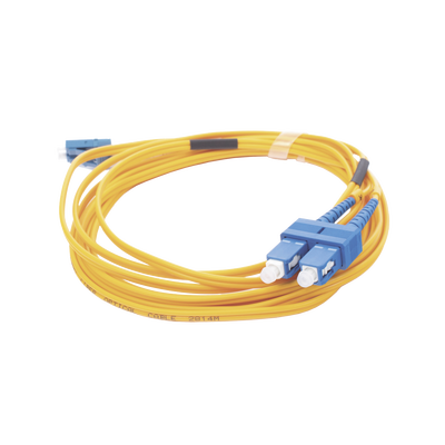 Jumper de Fibra Óptica Monomodo 9/125 LC/UPC-SC/UPC, PVC, 2.0 mm, Dúplex, Amarillo, 3 Metros (9.84 Pies) LINKEDPRO BY EPCO...
