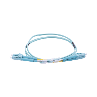 Jumper de Fibra Óptica Multimodo OM3 50/125 LC-LC OFNR (Riser), 2.0 mm, Dúplex, Aqua, 1 Metro (3.28 Pies) LINKEDPRO BY EPC...