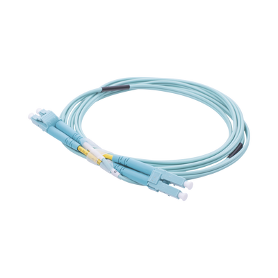 Jumper de Fibra Óptica Multimodo OM3 50/125 LC-LC OFNR (Riser), 2.0 mm, Dúplex, Aqua, 2 Metros (6.56 Pies) - LINKEDPRO BY ...