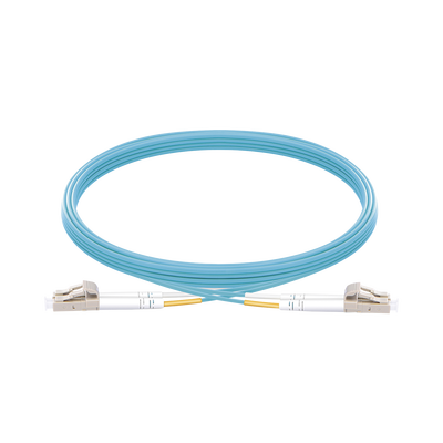 Jumper de Fibra Óptica Multimodo OM3 50/125 LC-LC OFNR (Riser), 2.0 mm, Dúplex, Aqua, 5 Metros (16.40 Pies) - LINKEDPRO BY...