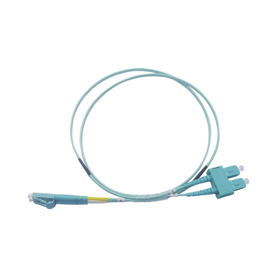 Jumper de Fibra Óptica Multimodo OM3 50/125 LC-SC OFNR (Riser), 2.0 mm, Dúplex, Aqua, 2 Metros (6.56 Pies) - LINKEDPRO BY ...