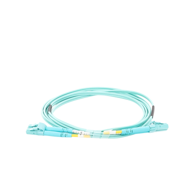 Jumper de Fibra Óptica Multimodo OM4 50/125 LC-LC OFNR (Riser), 2.0 mm, Dúplex, Aqua, 2 Metros (6.56 Pies) LINKEDPRO BY EP...