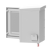 Gabinete de Exterior con Rack de 19" de 16U con Ventiladores y Termostato, Se envía el Gabinete Armado. (Montaje a poste o...