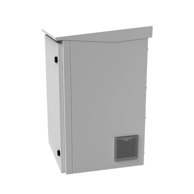Gabinete de Exterior con Rack de 19" de 16U con Ventiladores y Termostato, Se envía el Gabinete Armado. (Montaje a poste o...