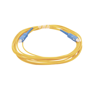 Jumper de Fibra Óptica Monomodo SC/UPC - SC/UPC Simplex, Color Amarillo, 5 Metros (16.40 Pies) LINKEDPRO BY EPCOM - Vista 3