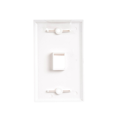 Placa de Pared de 1 Puerto, Keystone, Color Blanco LINKEDPRO BY EPCOM - Vista 5