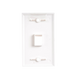 Placa de Pared de 1 Puerto, Keystone, Color Blanco LINKEDPRO BY EPCOM - Vista 5