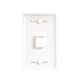 Placa de Pared de 1 Puerto, Keystone, Color Blanco LINKEDPRO BY EPCOM - Vista 5