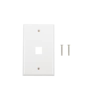 Placa de Pared de 1 Puerto, Keystone, Color Blanco - LINKEDPRO BY EPCOM