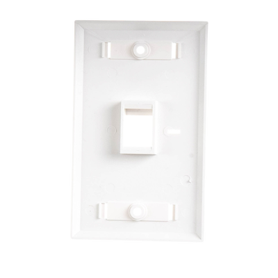 Placa de Pared de 1 Puerto, Keystone, con Espacio para Etiqueta, Color Blanco LINKEDPRO BY EPCOM - Vista 2