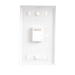 Placa de Pared de 1 Puerto, Keystone, con Espacio para Etiqueta, Color Blanco LINKEDPRO BY EPCOM - Vista 2